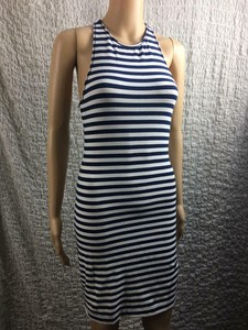 hollister blue and white striped dress