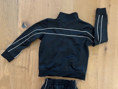 PUMA Boys 2 Piece Sweat Suit Jogger Outfit Size 4 BLACK Polyester - Picture 5 of 7