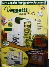 Veggetti-Pro tabletop vegetable 3-way spiral cutter