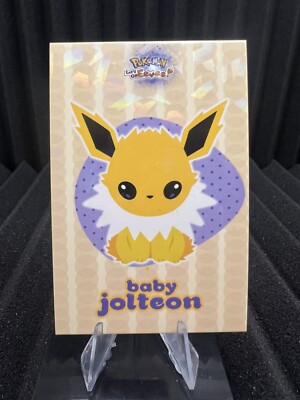 Baby Jolteon - Cracked Ice Holo - Let's Go Eevee Database - Pokemon Card NM