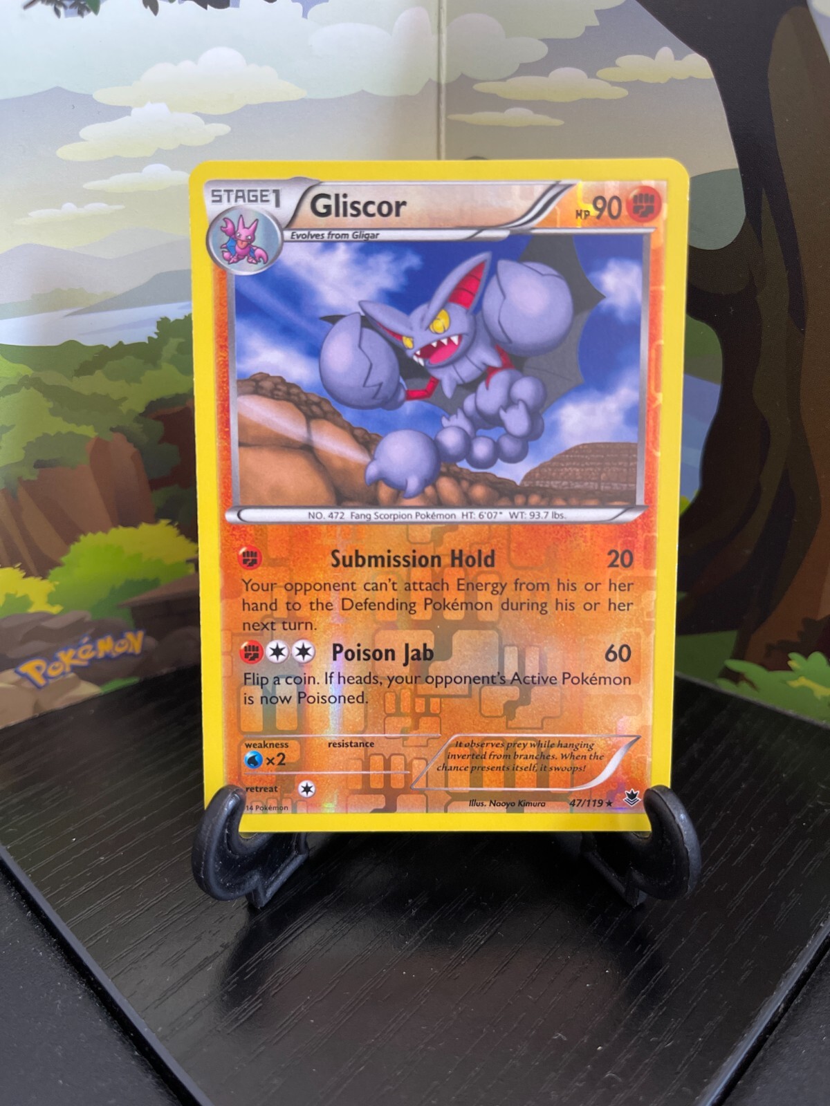 Gliscor 47/119 - Phantom Forces - Rare - Reverse Holo - Pokemon Card - LP