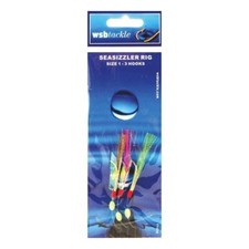 6 x SEA SIZZLER  RIG SEA FISHING BOAT & BEACH MACKEREL FEATHER RIGS