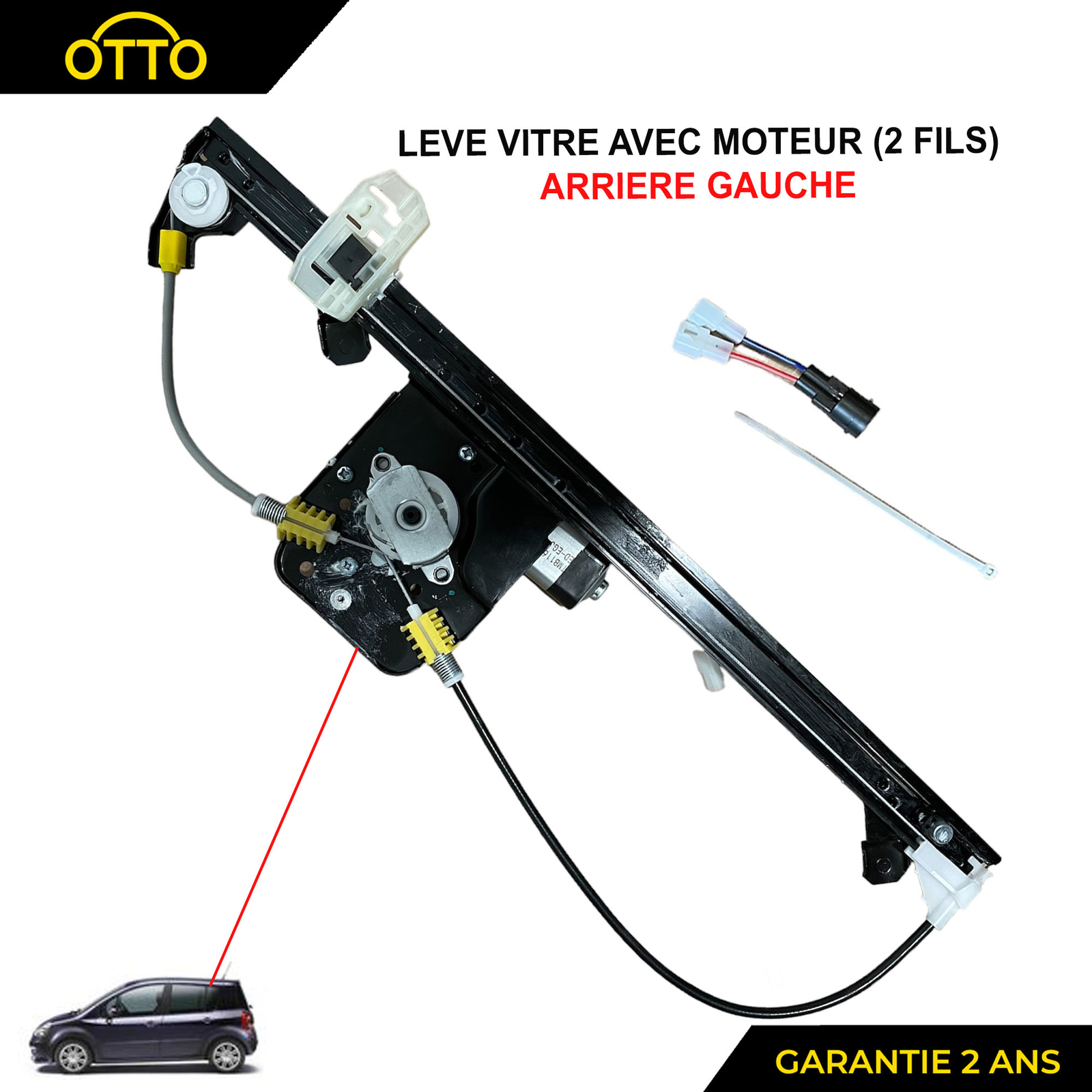 Lève-vitre arrière gauche Renault Grand Modus 8200801330 : Finies les vitres coincées !