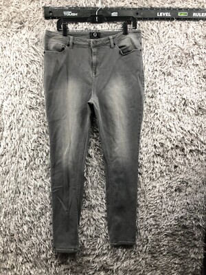 G by Giuliana Skinny Jeans Size 14 Womens High Rise Gray Denim