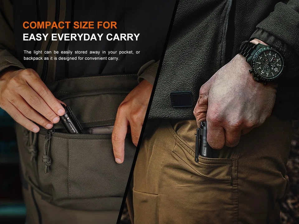 Fenix E12 V3.0 200 Lumens 78 meter Distance Ultra Compact AA EDC Flashlight - Image 3 of 4