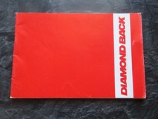 DIAMOND BACK BMX MANUAL OLD SCHOOL BMX CATALOG VINTAGE BMX DB MTB MANUAL 80s