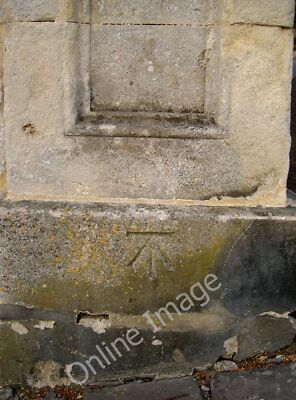 Foto 12x8 Benchmark angrenzend Cleveland Walk Bath\/ST7464 A Schnittmarke (wie l c2011