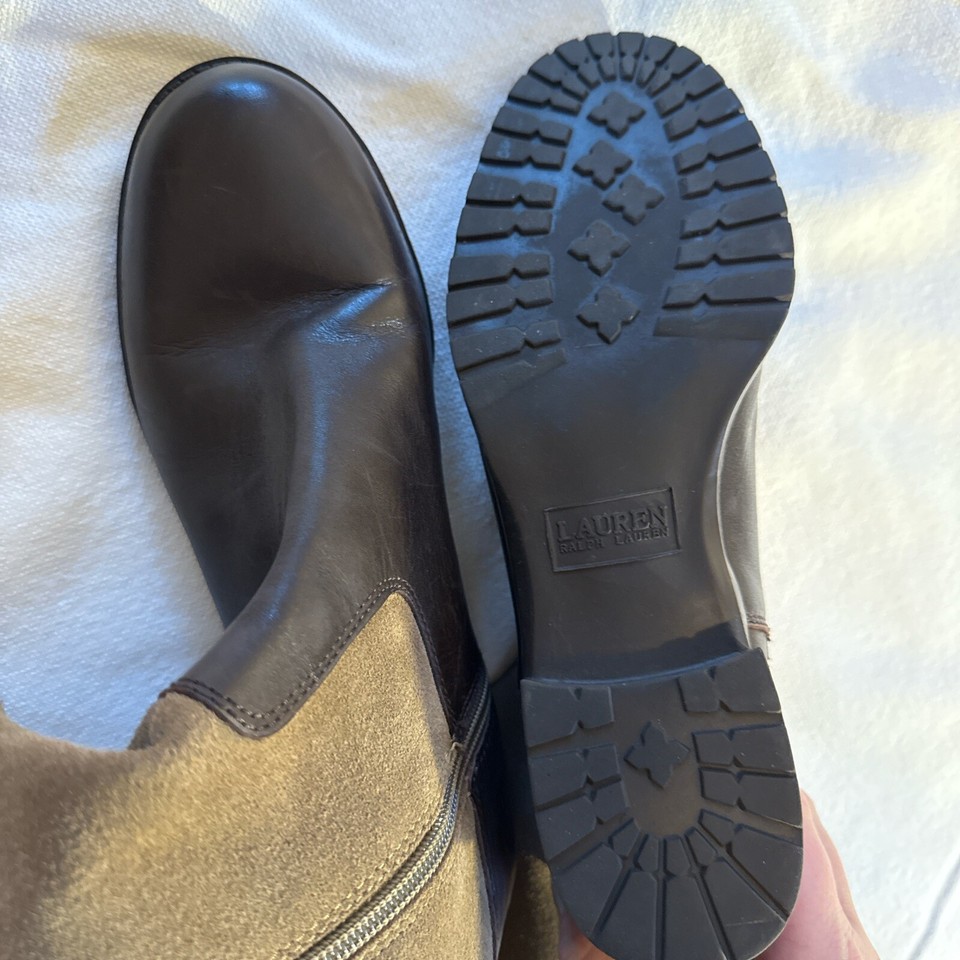 Lauren Ralph Lauren Suede Riding Boots eBay
