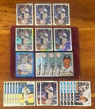 Jhony Britto Rookie Card Lot 24 Cards - Blue Chrome Auto #/150, Refractors, Base