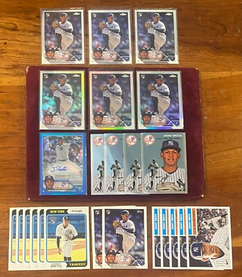 Jhony Britto Rookie Card Lot 24 Cards - Blue Chrome Auto #/150, Refractors, Base