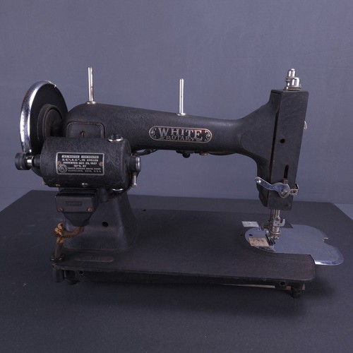Vintage 1930s white rotary electric sewing machine Attachments Manual Power Part - Picture 7 of 22