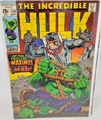 INCREDIBLE HULK #119 1969 Marvel 7.5 1st App President Richard