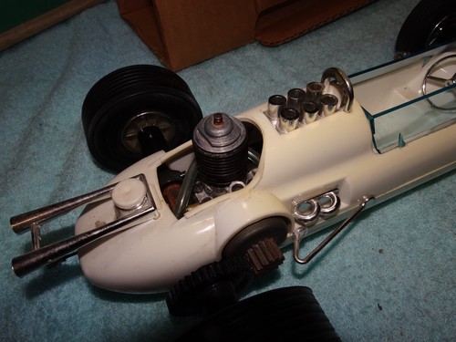 Vintage TESTORS INDY 500 Race Car GAS POWER Tether SPRITE Original Box - Picture 4 of 16