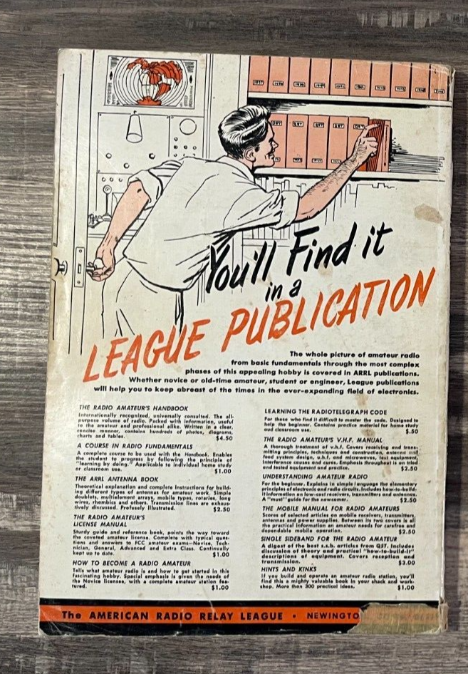 B The Radio Amateur's Handbook ARRL Ham Radio Operating Manual