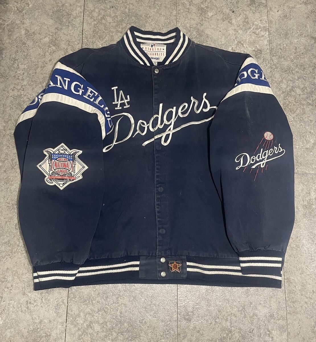 Vtg Y2k 90s Jeff Hamilton Los Angeles LA Dodgers Jacket Coat Vtg Y2k 90s Jeff Hamilton Los Angeles LA Dodgers Jacket Coat
