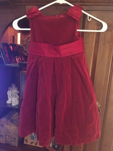 gymboree red velvet dress