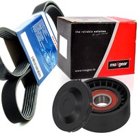 Bosch 5PK1195 Keilrippenriemen + Rolle FüR Renault Kangoo Megane II Nissan