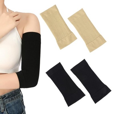 2 Pairs Arm Compression Sleeves for , Slimming Upper Arm Shaper Wraps, Black ...