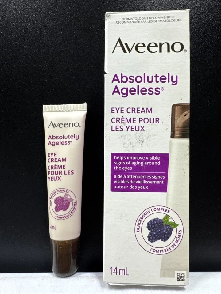 Crema de ojos Aveeno Absolutely Ageless 0,47 fl oz. (14 ml) Antienvejecimiento *(¡LEER-SIN CAJA!) Foto 3 de 4