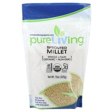 Organic Sprouted Millet, 15 oz 425 g 