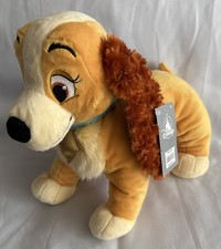 NEW With Tags Disney Lady And The Tramp Lady Plush Toy 14  Great Condition