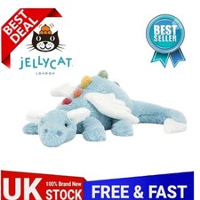 Authentic Jellycat Dragon Sky Dragon 50CM New Label Free Dust Bag Hot SaleUK