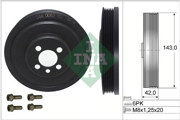 Schaeffler INA Riemenscheibensatz, Kurbelwelle 544 0083 20 FüR Audi Cupra Ford-image