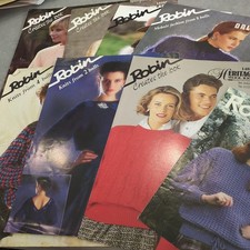 Vintage Rotkehlchen Strickmuster 80er Jahre Mode Konvolut