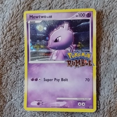Pokémon Mewtwo LV.65 9/16 Rumble Promo Holo 100 HP Basic 2009 TCG EN