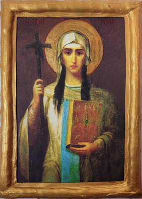 Saint Nina Nino Nune Ninny ΑΓΙΑ ΝΙΝΑ ΝΙΝΟ Byzantine Eastern Orthodox Icon