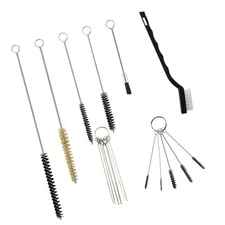17Pcs Multi-Purpose Spray Gun Cleaning Kit Nylon Brushes Mini Brushes & Needl...
