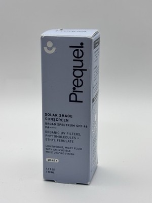 Prequel Solar Shade Sunscreen SPF 46 UV Filters Organic pH 6.0  1.7 oz Exp 4/26