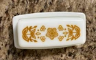Vintage Corelle PYREX Butterfly Gold Pattern Butter Dish very good condition