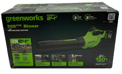 #ad Greenworks 585 CFM Cordless Battery Leaf Blower Brushless Motor Lightweight $149.99
