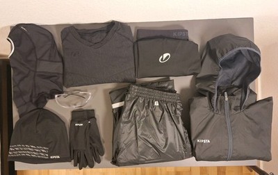 Fahrrad Regenbekleidung Set   Decathlon Winter Thermo Jacke Hose Handschuhe...