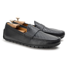 Gucci GG Microguccissima Leather Loafers Black Made in Italy Men’s US8.5 UK7.5