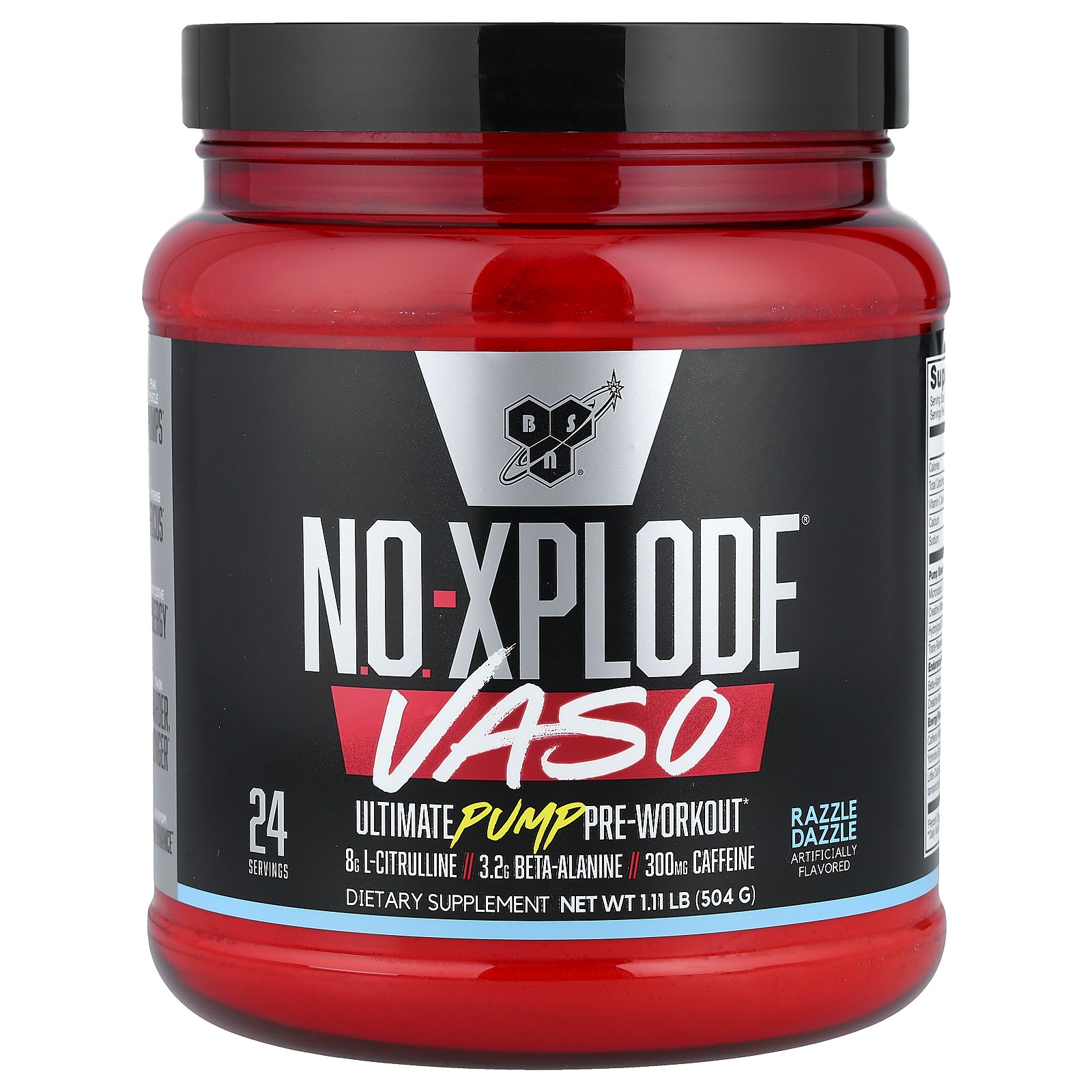 No-Xplode VASO Ultimate Pump Pre-Workout Razzle Dazzle 111 lb 504 g 8890₽
