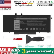 3HWPP Battery For Dell Latitude 14 5401 5411 15 5501 5511 Precision 3541 68WH