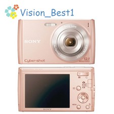 Sony Cyber-Shot DSC-W510 12.1MP CCD Vintage Digital Camera Pink Date/Time Stamp