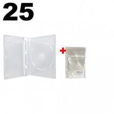 25 STANDARD SUPER Clear Single DVD Cases 100 OPP Bags