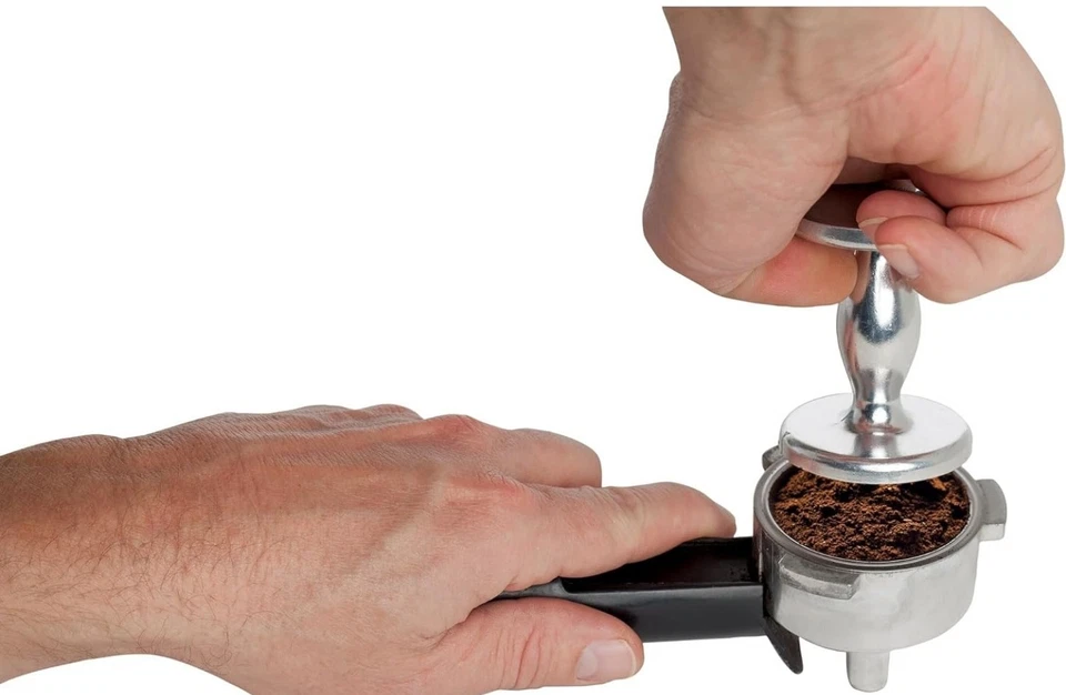 Manipulación de espresso de doble cara 4 onzas de peso 50 x 55 mm de peso pesado Foto 4 de 4