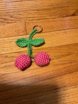 crochet tulip keyring bag ornament free shipping!