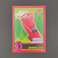 Upper Deck 2023 Retro Golf Nick Gabrelcik Rookie Serial #23/25 RG-12 Card