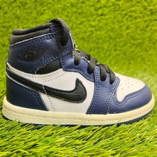 Nike Air Jordan 1 Retro High Toddler Size 7C Blue White Athletic Shoes Sneakers