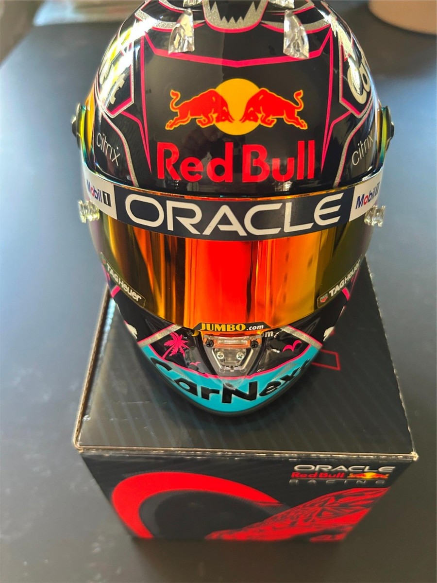 Max Verstappen 1/2 scale Helmet Miami GP 2022 Formula One Red Bull
