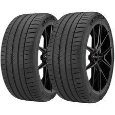 Qty 2 24535zr18 Michelin Pilot Sport 4s 92y Xl Black Wall Tires
