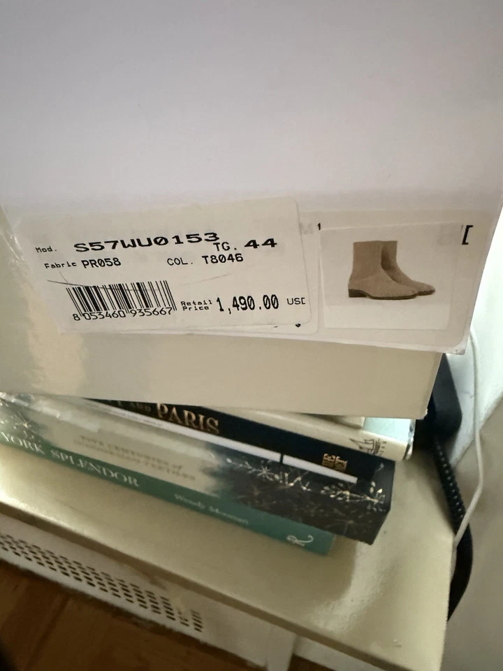 E0 Auténticos Zapatos Bota Tabi MAISON MARGIELA Cuero Crema Punta Hincha Talla 39 $1420 Foto 2 de 4