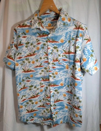 Hurley Short Sleeve Tropical Island  Hawiian Shirt  Med - product listing photo
