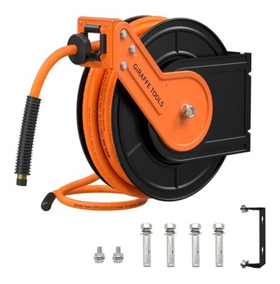 Giraffe Tools TA15BPLUS 50 ft Retractable Air Hose Reel 3/8 in 1/4'' NPT