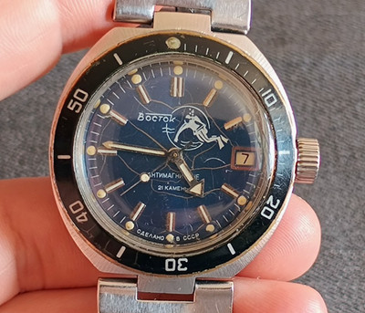 Vintage Vostok Wostok Amphibia Amfibia UdSSR Vostok Armbanduhr